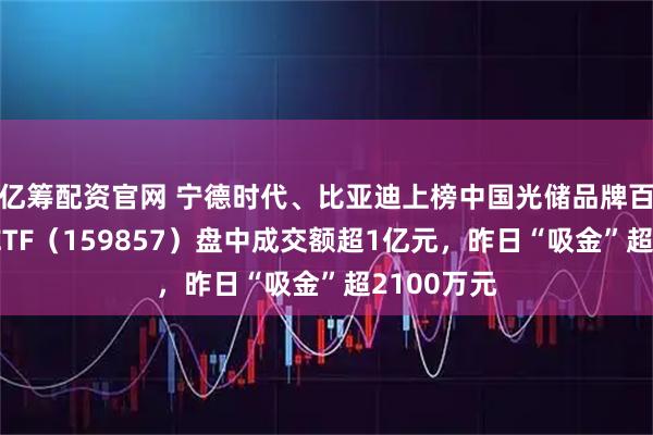 亿筹配资官网 宁德时代、比亚迪上榜中国光储品牌百强，光伏ETF（159857）盘中成交额超1亿元，昨日“吸金”超2100万元
